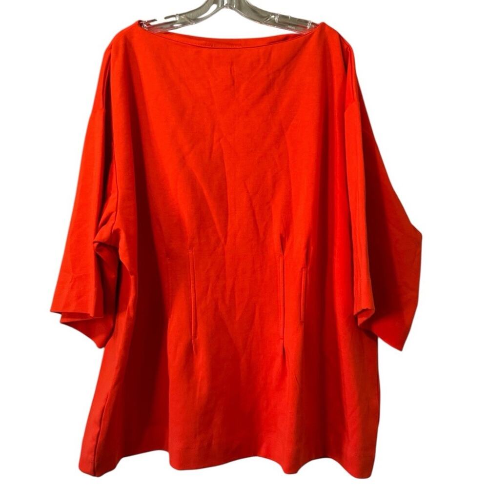 H&M Edition Women Size XXL Cotton Blend Tunic Top Shirt Colorful Office Business